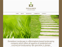 Tablet Screenshot of donaldsonlandscape.com